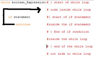 Continue statement in Python programming language