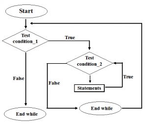 Nested while loop in Java programming language