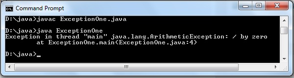 Exception Handling in Java programming language