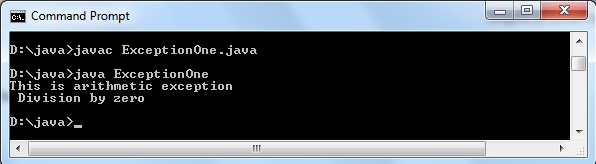 Exception Handling in Java programming language