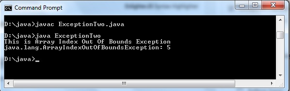 Exception Handling in Java programming language