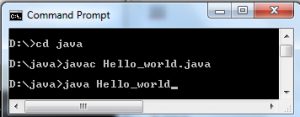 Helloworld in Java programming language