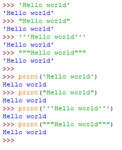 Hello world program in Python programming language