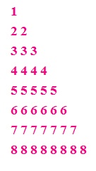 CPP program to print Floyd's triangle number patterns