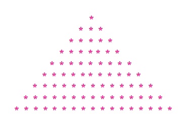 Cpp program to display Pyramid star pattern