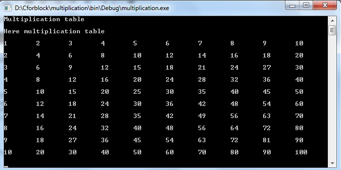 multiplication-table-program-in-c-using-array-infoupdate