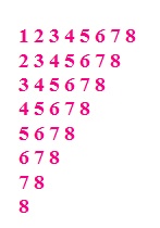 C program to triangle number pattern