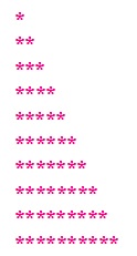 Java code to Floyd's triangle star pattern