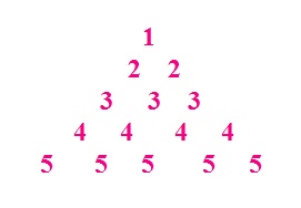 Cpp program to pyramid number pattern