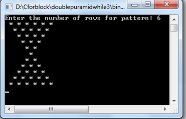 Display integrated pyramid star pattern