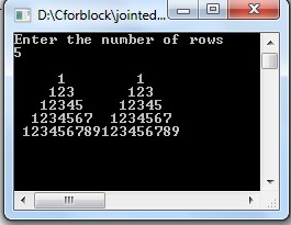 C++ Program To Print Combined Pyramid Pattern - Codeforcoding