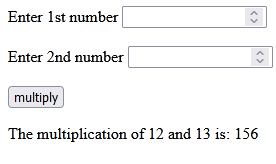 PHP program to multiply two numbers