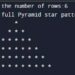 Python Full Pyramid pattern program